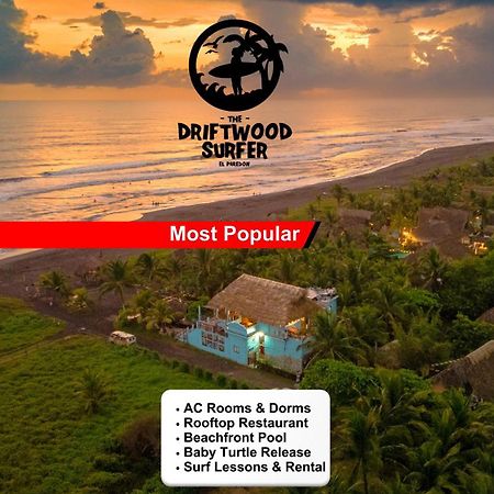 The Driftwood Surfer Beachfront Hostel / Restaurant / Bar, El Paredon El Paredón Buena Vista 外观 照片